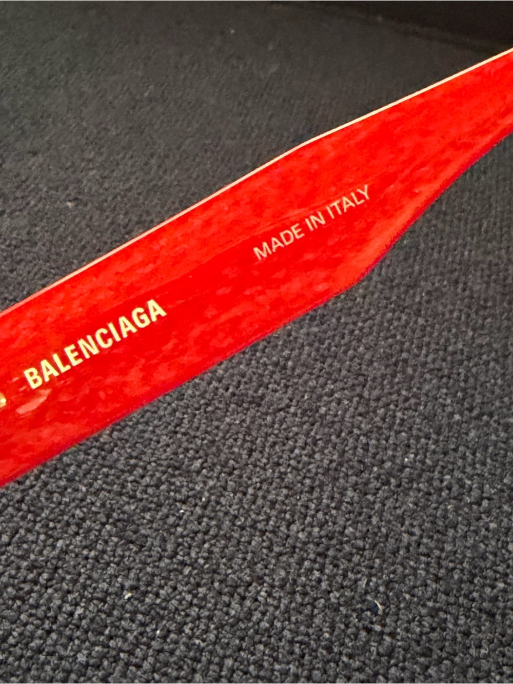 Balenciaga Dark Red Oval Sunglasses - Picture 5 of 6